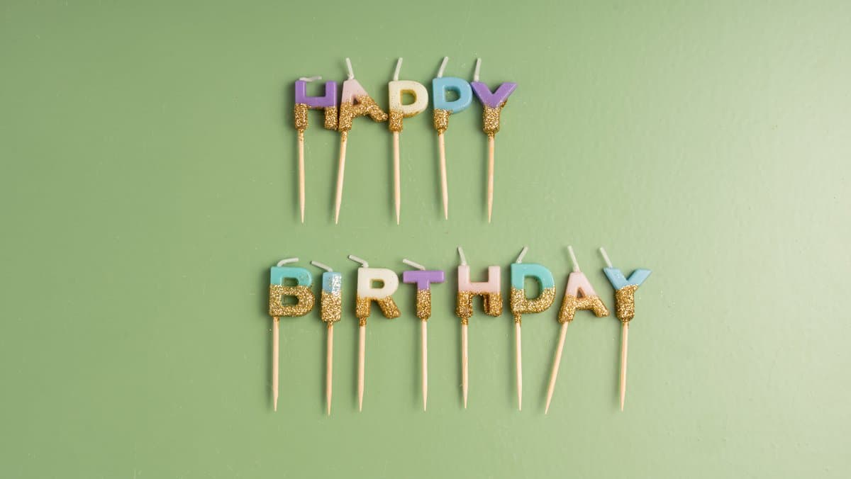 Happy birthday candle