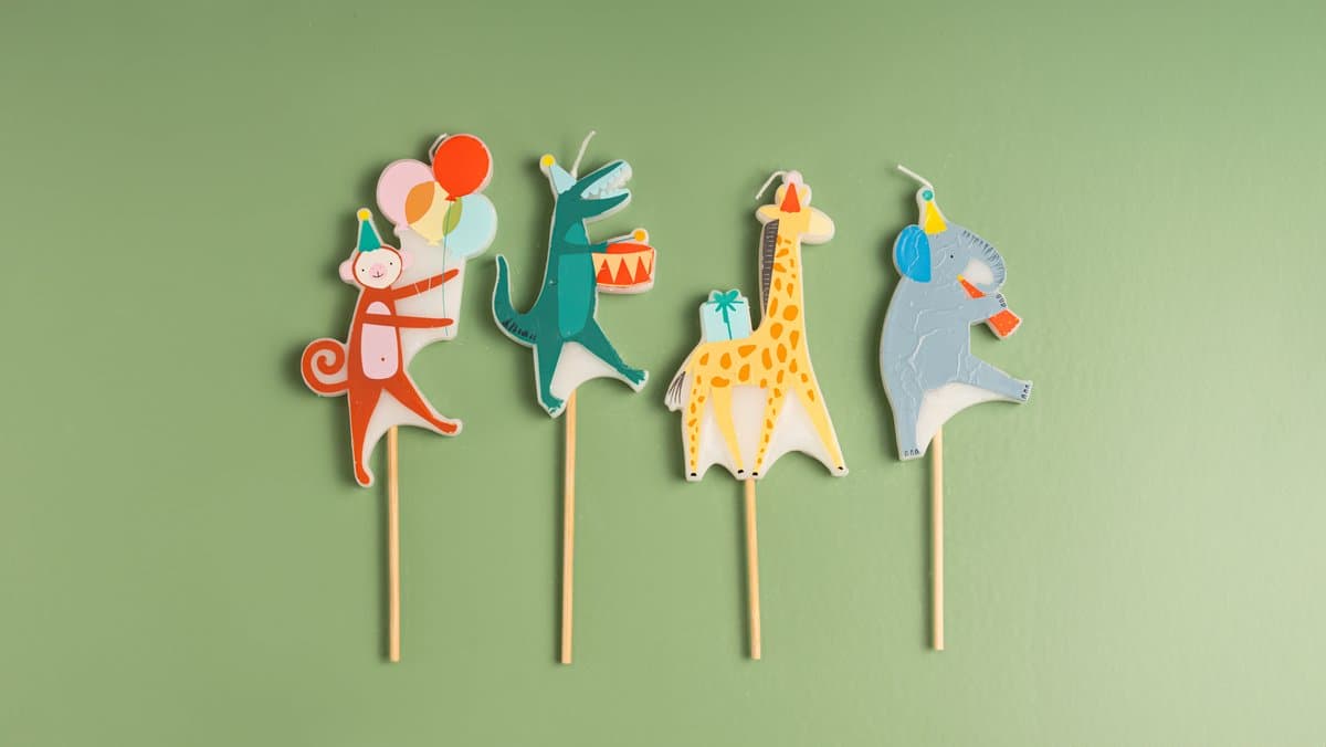 Animal parade candle