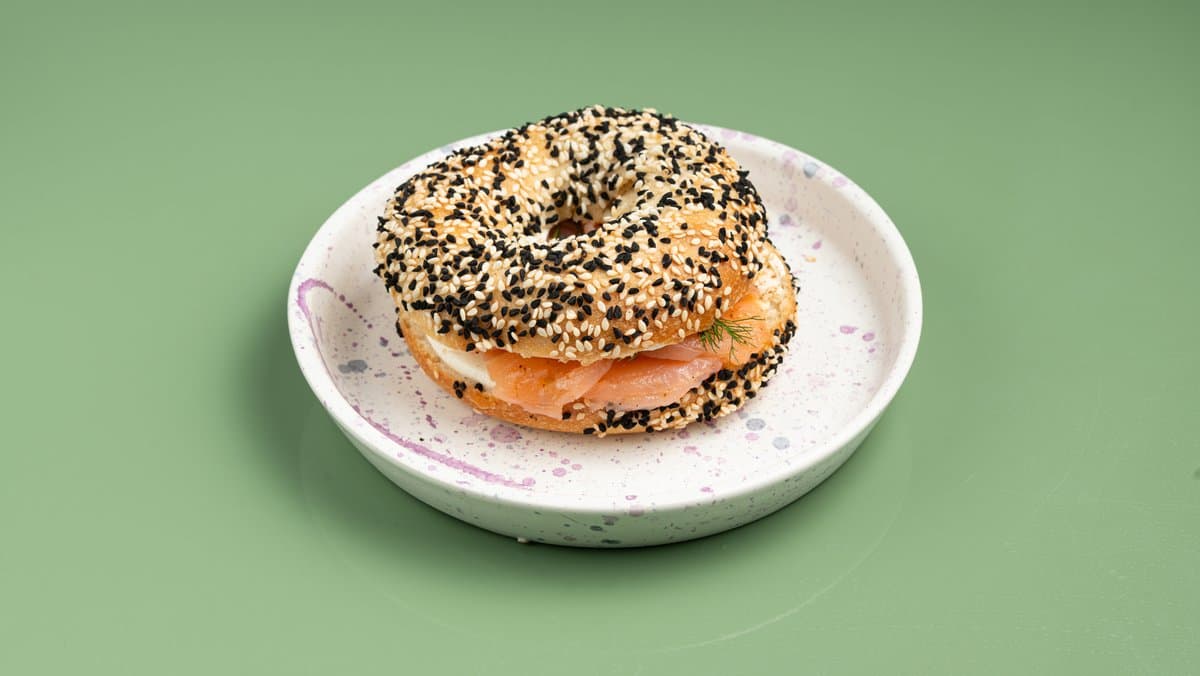 Smoked salmon sandwich