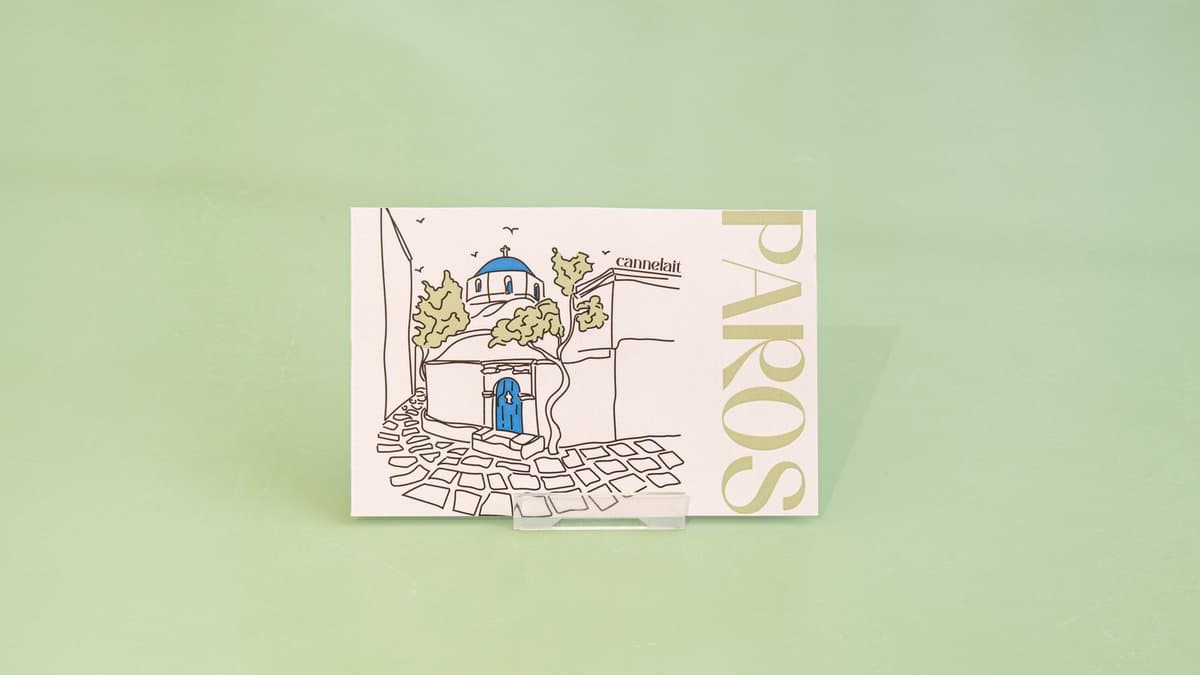 Paroikia’s church - card postal