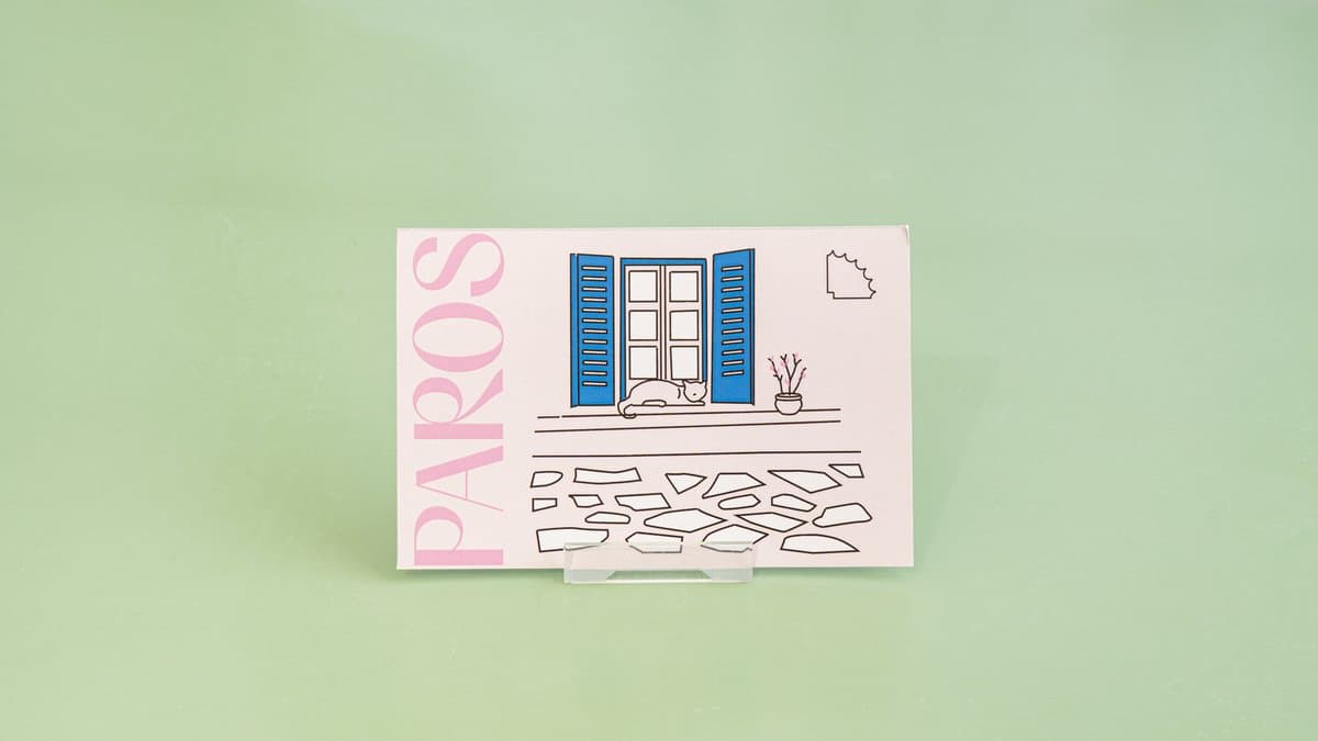 Aegean cat - card postal