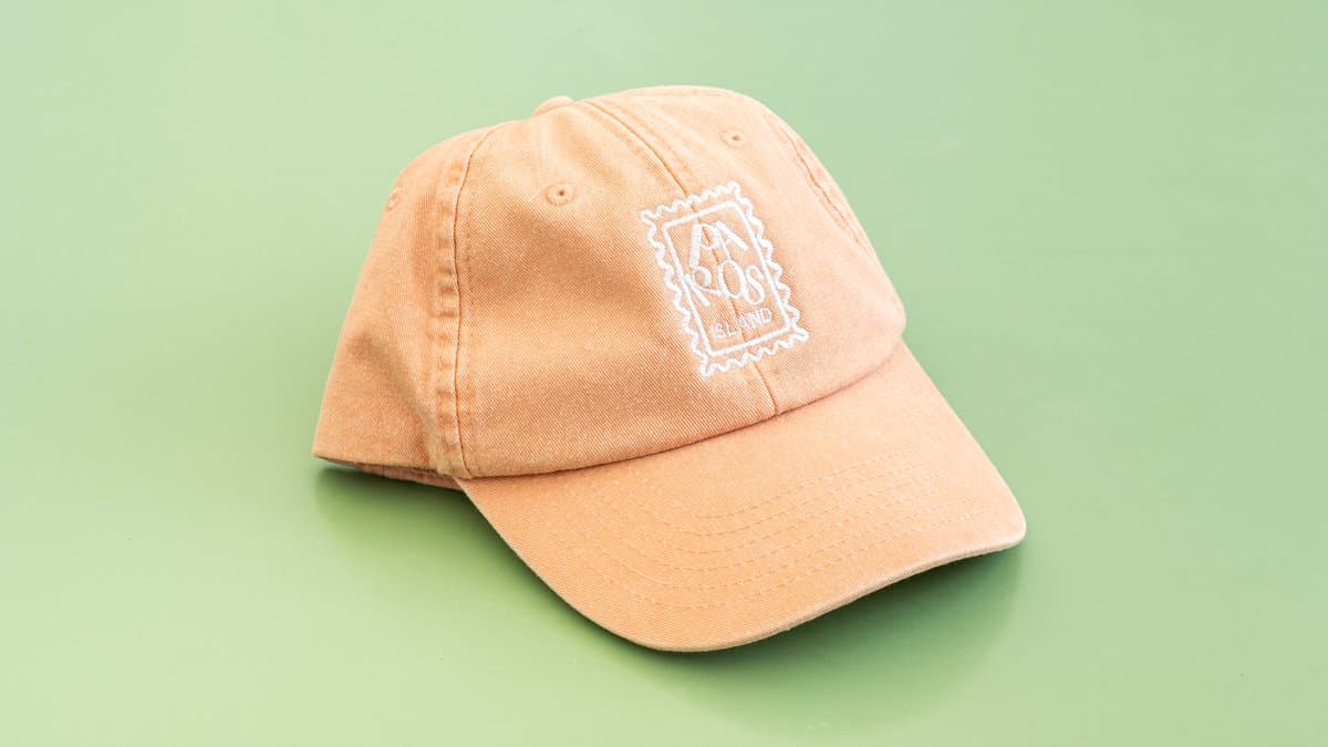 "Postage stamp" cap - pink colour