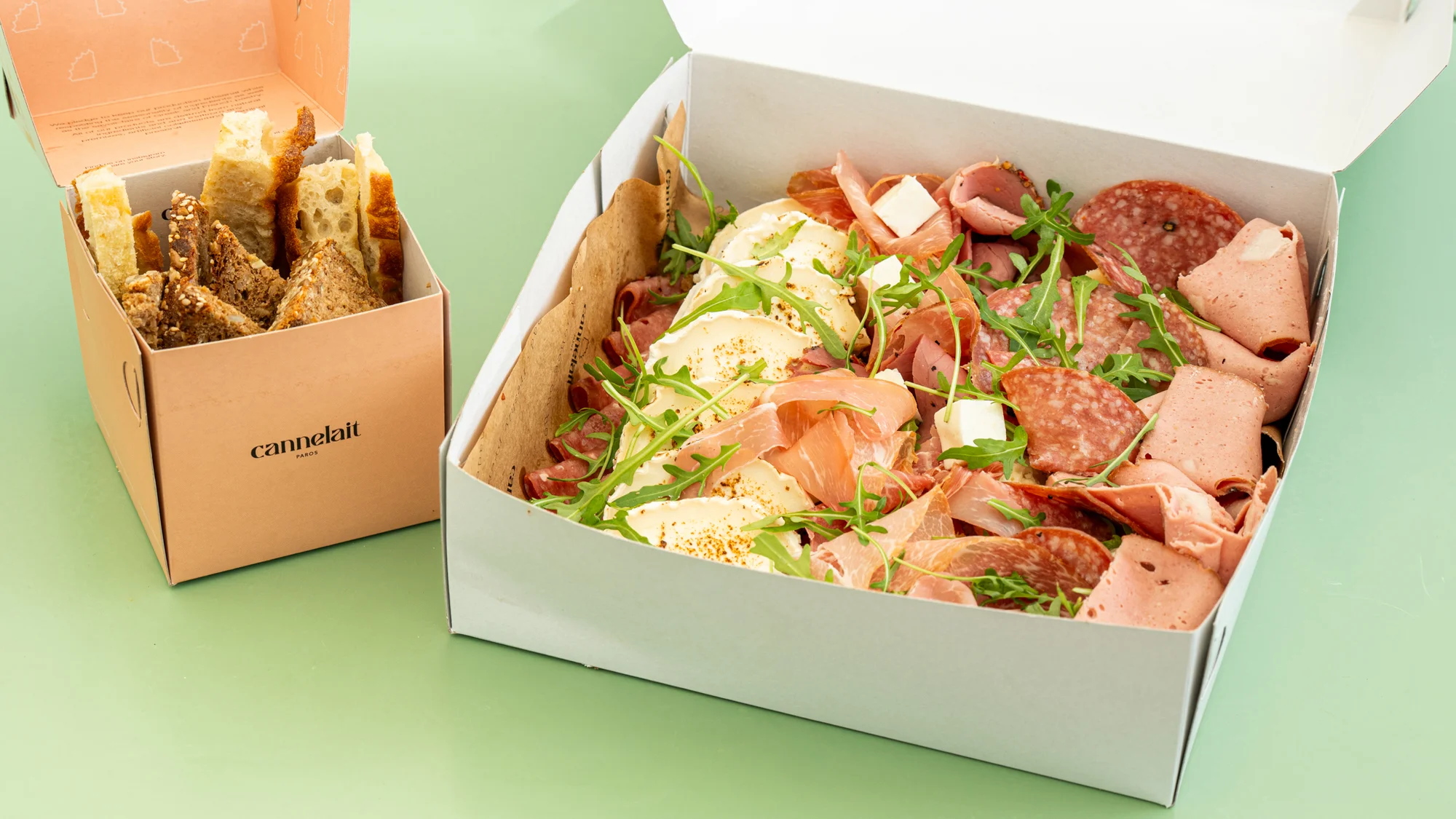 charcuterie and bread box