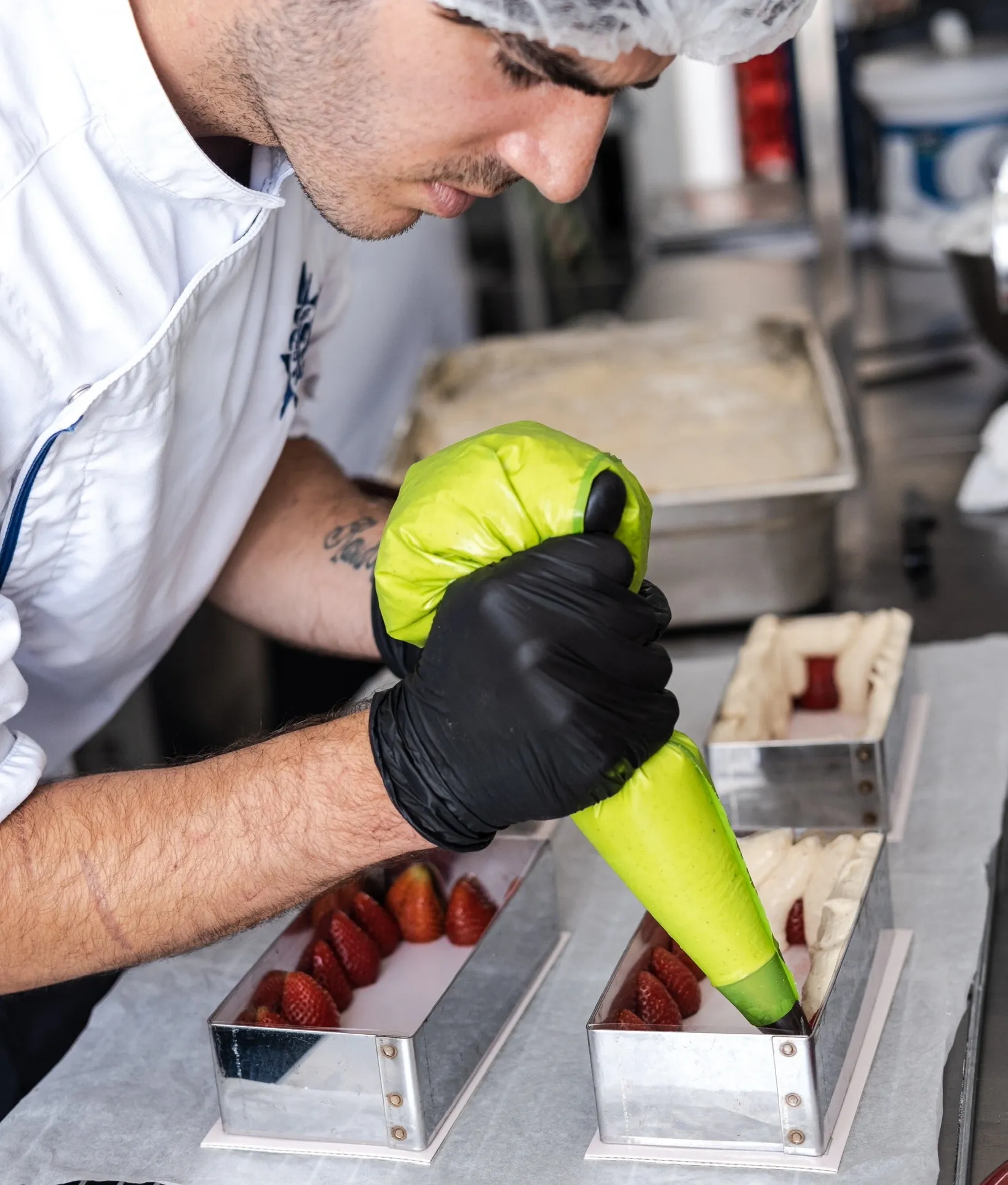 Konstantinos making desserts
