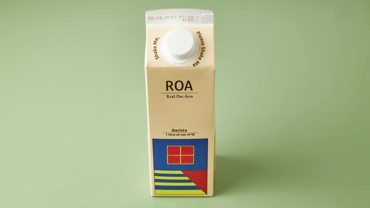 Oat milk bottle