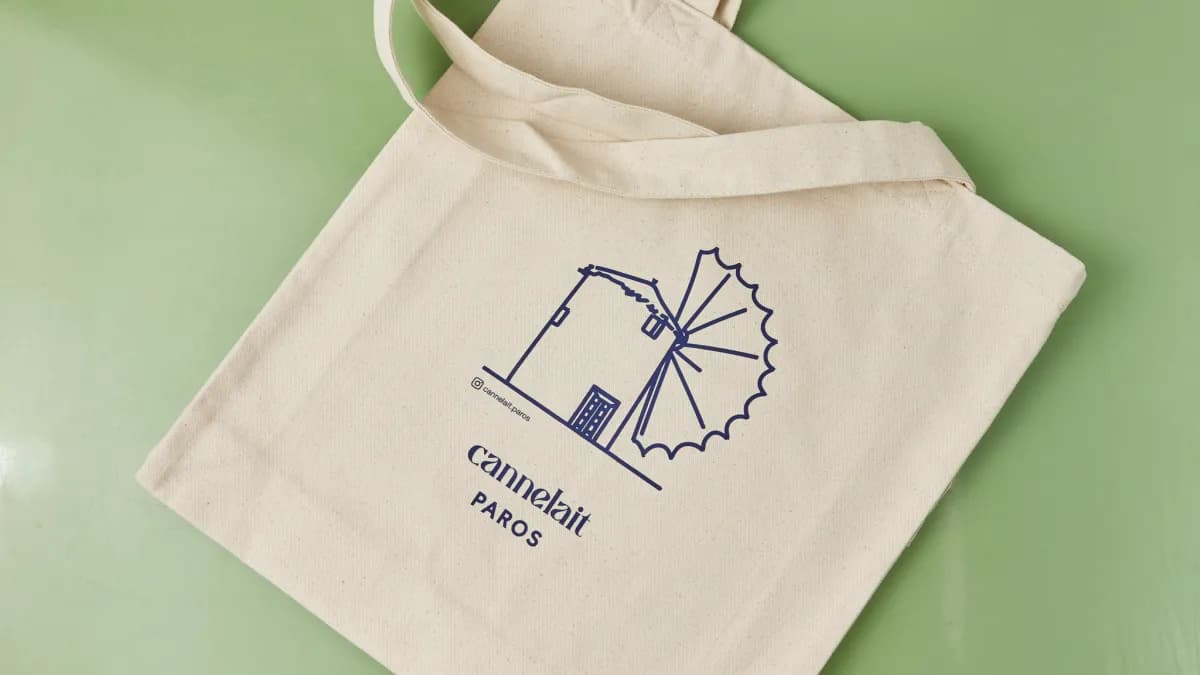 Cycladic Windmill tote bag
