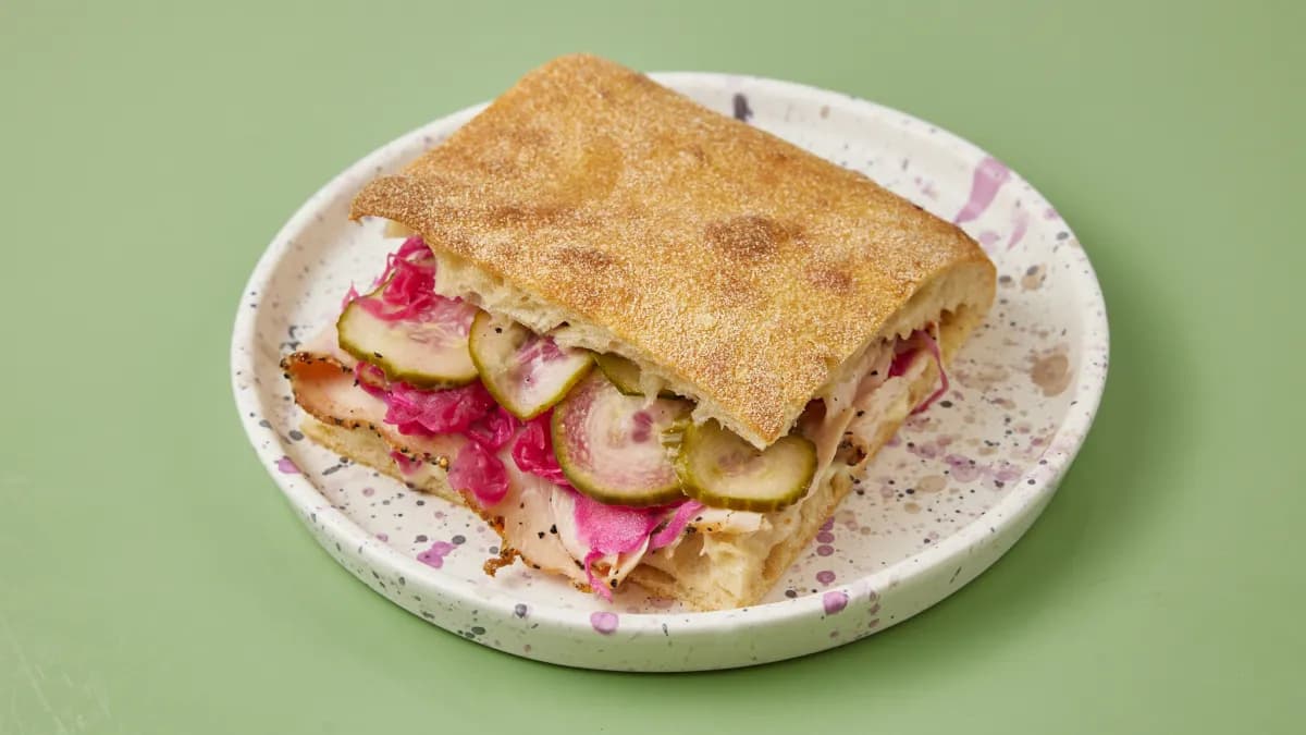 Turkey pastrami & pickles